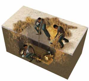 鬼吹灯上演 6人深夜盗挖千年古墓-鬼吹灯上演